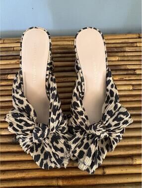 Loeffler Randall Penny Pleated Bow Sandals